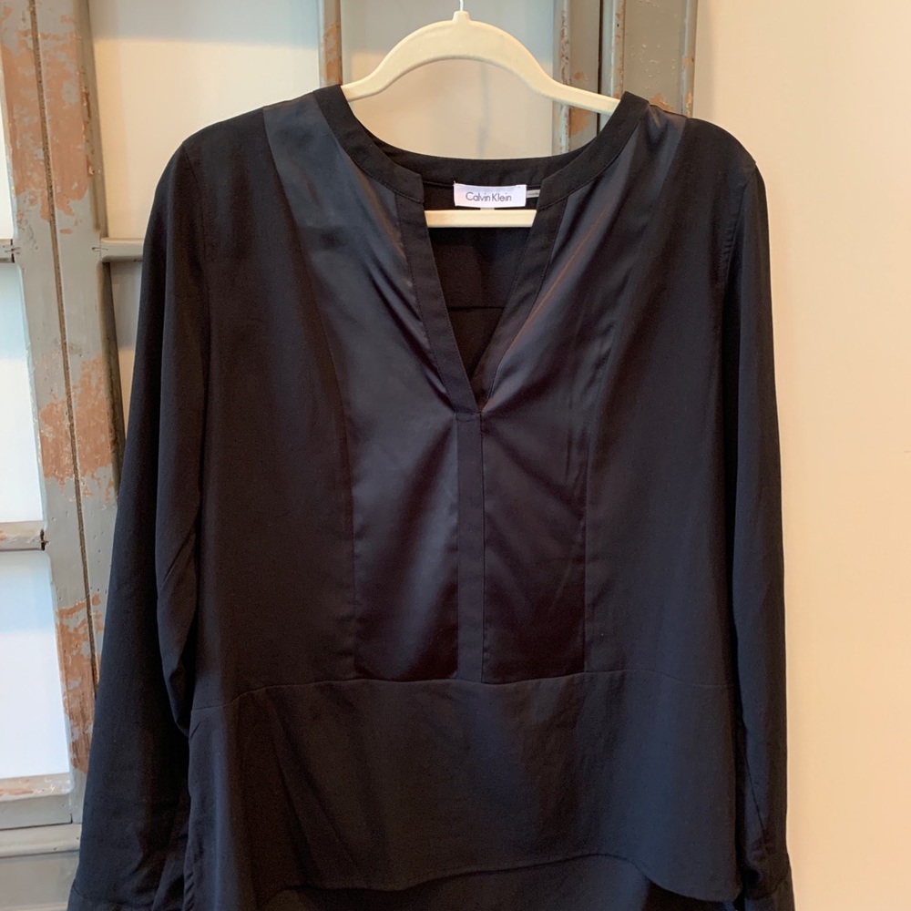 Calvin Klein Blouse Black Small